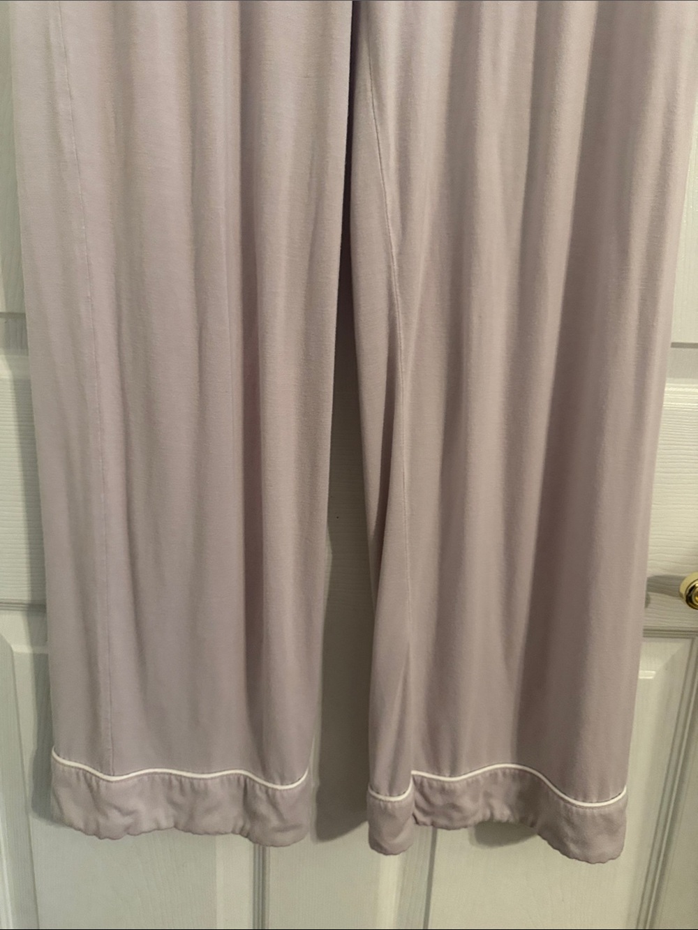 COZY EARTH MEDIUM Stretch-Knit Classic Long Sleeve Pajamas SET Lilac Bamboo - Picture 11 of 15